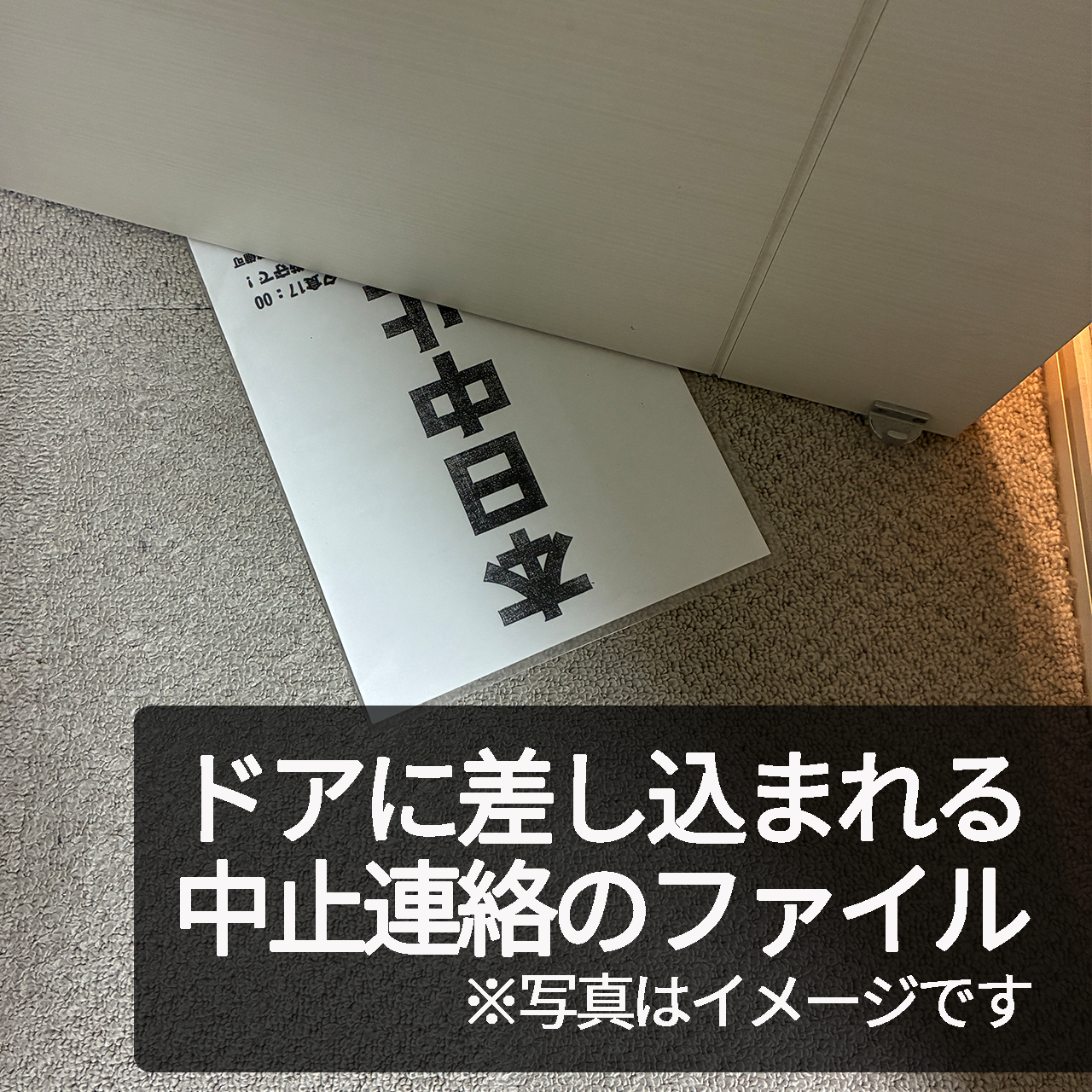 本日中止Tシャツ　黒